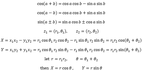 这就又回到了极坐标和直角坐标的转换公式,因此,两个复数相乘是z  z