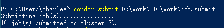 condor_submit指令