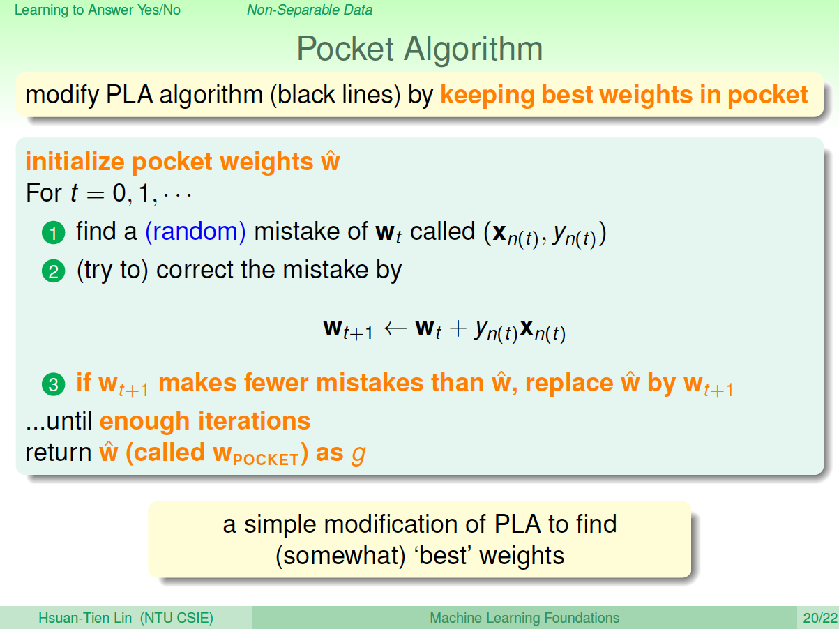 机器学习基石2-Learning to Answer Yes-No