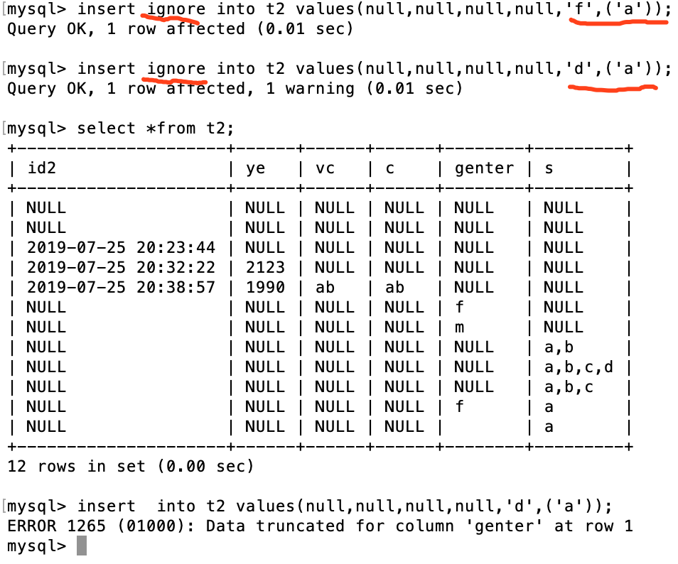 MySQL枚举类型enum字段在插入不在指定范围的值时, 是否是"插入了enum的第一个值"?...「建议收藏」