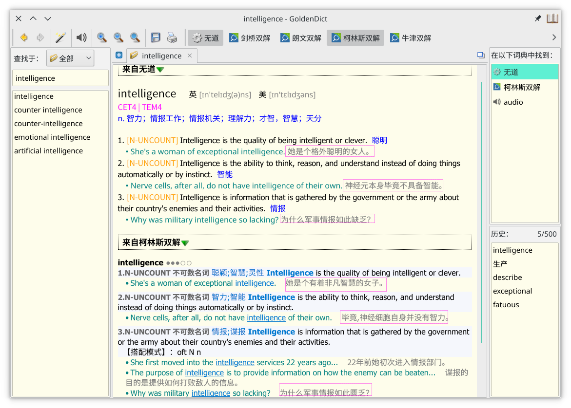 GoldenDict（for Linux）配置无道词典第3张