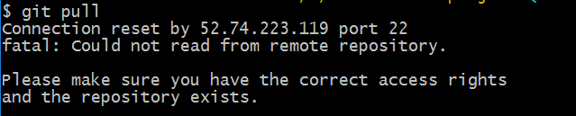 git pull 错误代码
