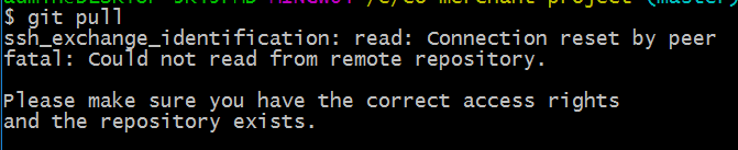 git pull 错误代码