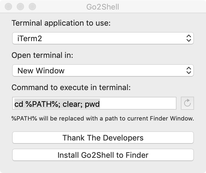 difference between powershell and go2shell