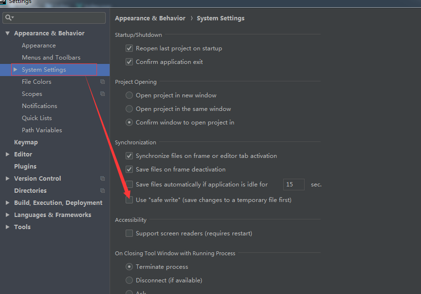 gitignore webstorm