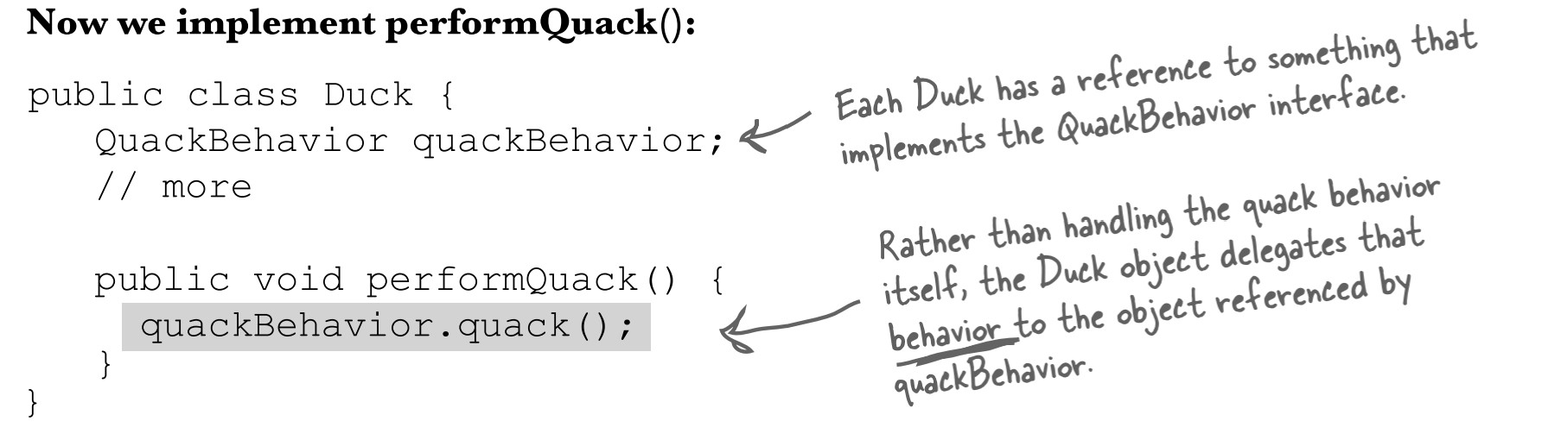 Implement PerformQuack