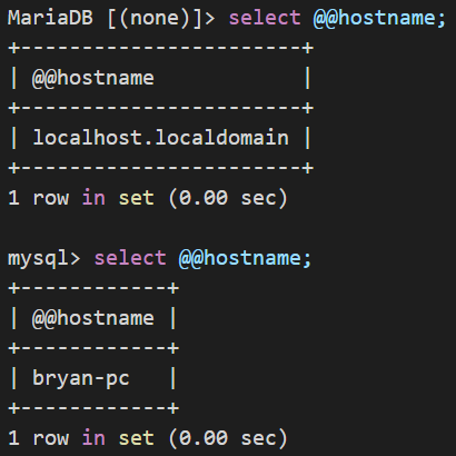 hostname