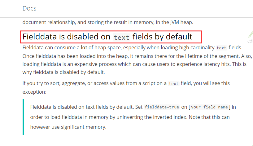 Elasticsearch 6.2.3版本 执行聚合报错 Fielddata is disabled on text fields by default第2张