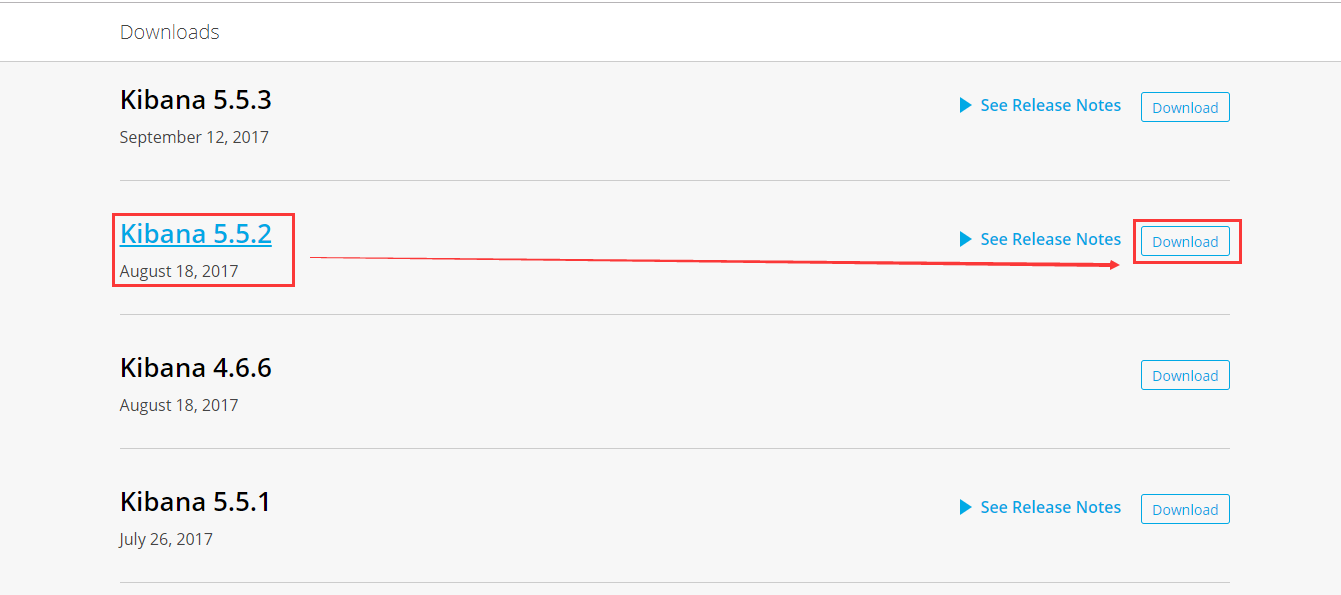 Kibana 5.5.2 安装包下载 （各种历史版本下载）第5张