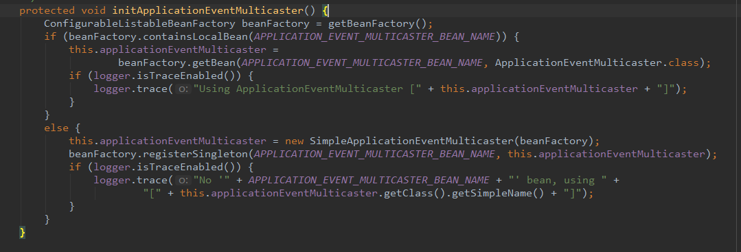 ApplicationEventMulticaster初始化逻辑