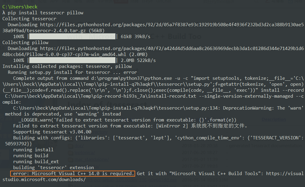 Microsoft Visual C 14 0 Is Required Pip Search For A Good Cause