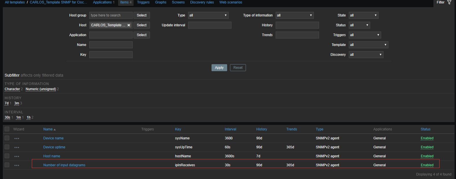 03 Zabbix4.0添加cisco交换机基本监控步骤 