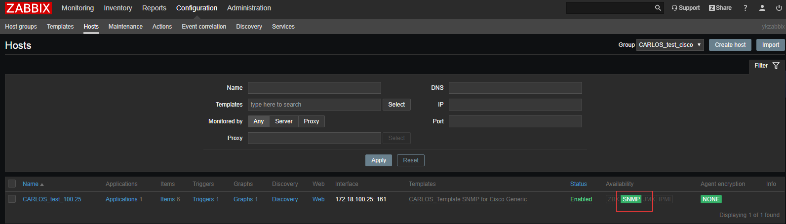 03 Zabbix4.0添加cisco交换机基本监控步骤 