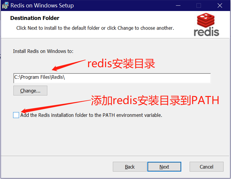 redis-win 3.2.100 installation directory .png