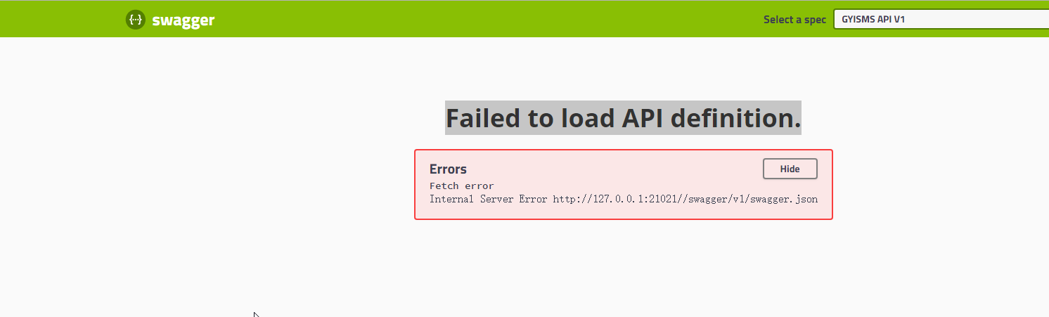 Abp的swagger UI 出现Failed to load API definition.第1张
