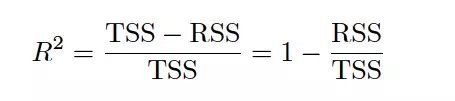 线性回归中常见的一些统计学术语（RSE RSS TSS ESS MSE RMSE R2 Pearson's r）第5张
