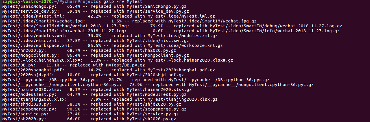 linux每日命令(1):gzip命令