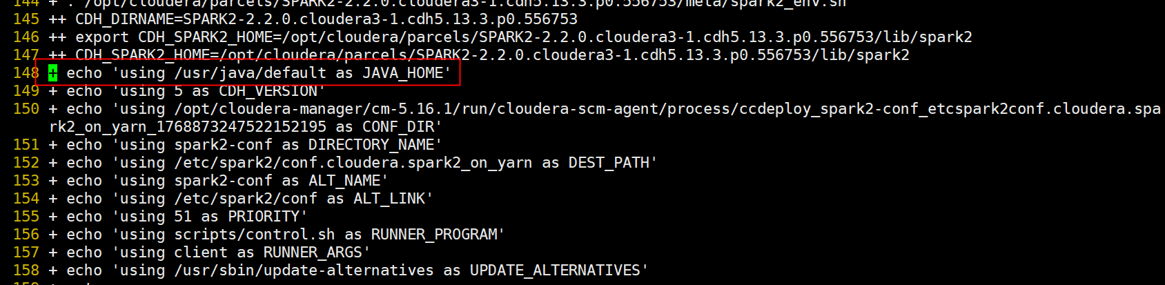 CDH部署spark2 的时候  cloudera manager报错“客户端配置 (id=2) 已使用 1 退出,而预期值为 0 