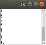 Python3 tkinter基础 Listbox Scrollbar 创建垂直滚动条第1张