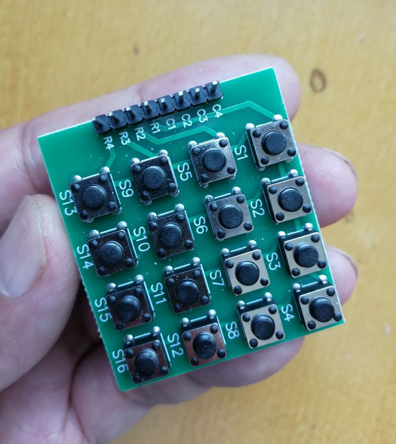 「雕爷学编程」Arduino动手做（26）——4X4矩阵键盘模块第1张