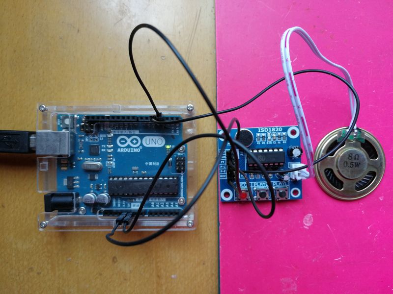 「雕爷学编程」Arduino动手做（31）——ISD1820语音模块第20张