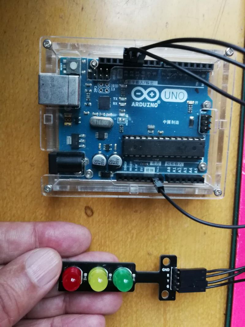 雕爷学编程 Arduino动手做 34 三色led交通灯模块 行者花雕 博客园