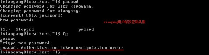 Linux学习笔记之passwd:Authentication token manipulation error_错误的解决办法第2张