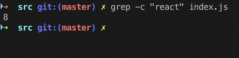 grep -c