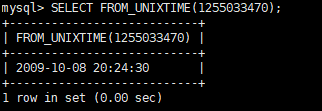 FROM_UNIXTIME