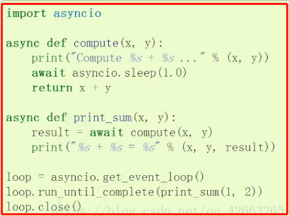 asyncio之Coroutines,Tasks and Future第1张