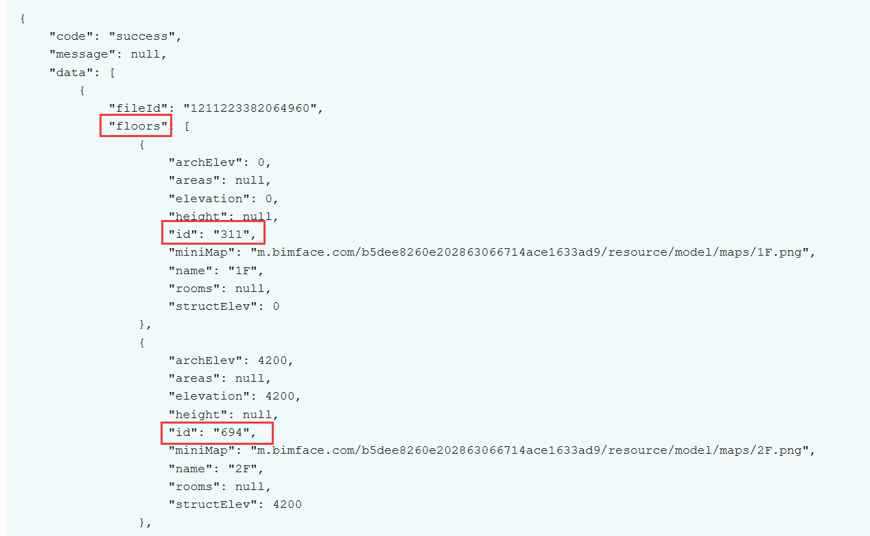 C#开发BIMFACE系列25 服务端API之获取模型数据10：获取楼层对应面积分区列表第1张