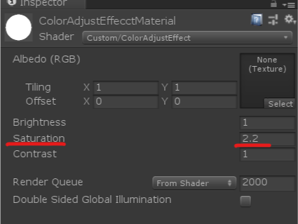 Unity Shader 颜色处理（亮度，饱和度 ，对比度）第4张