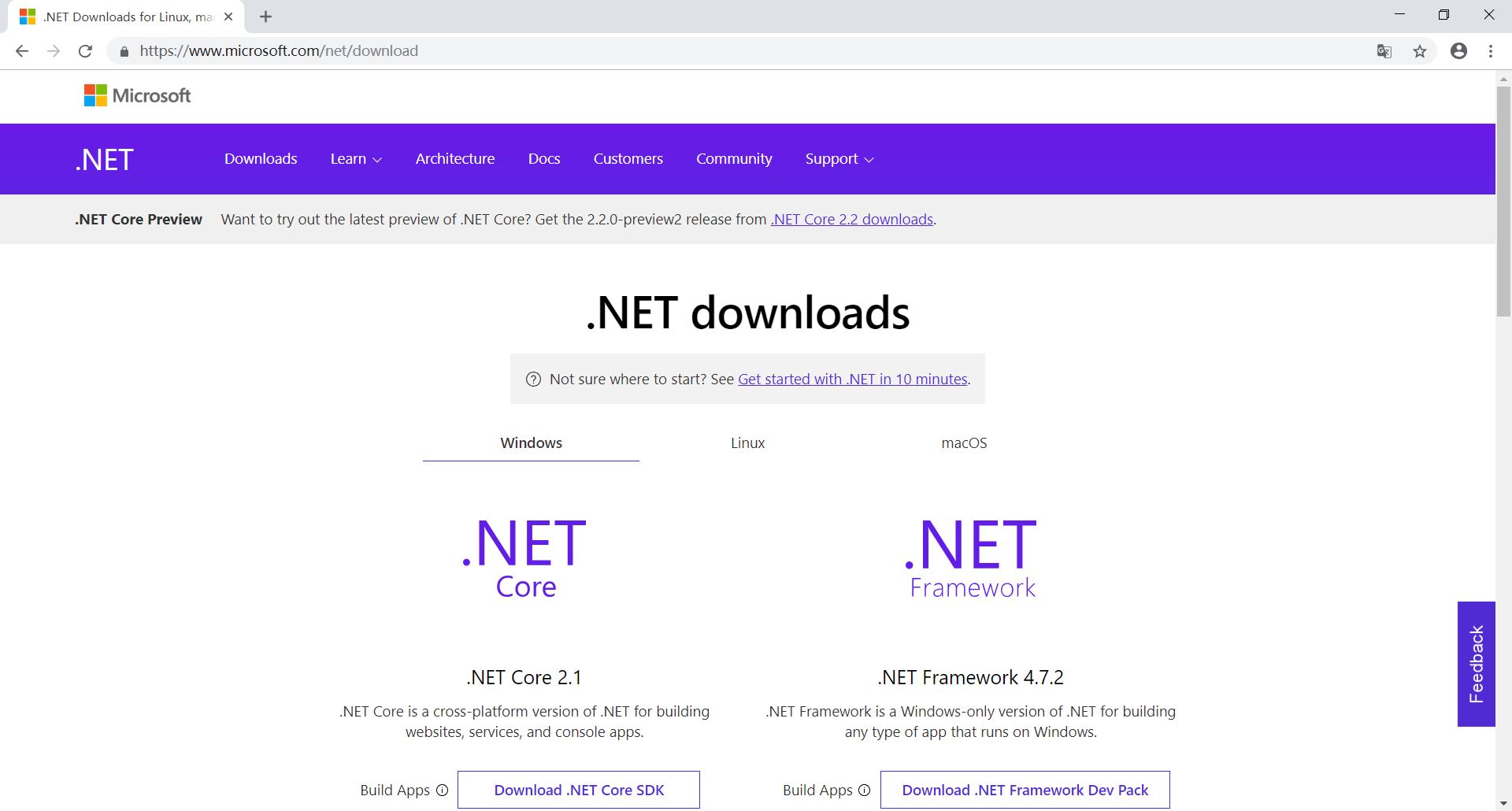.NET Framework Developer Pack下载地址