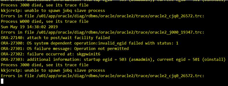 oracle 错误 TNS-01190与oracle 登入没反应操作第1张