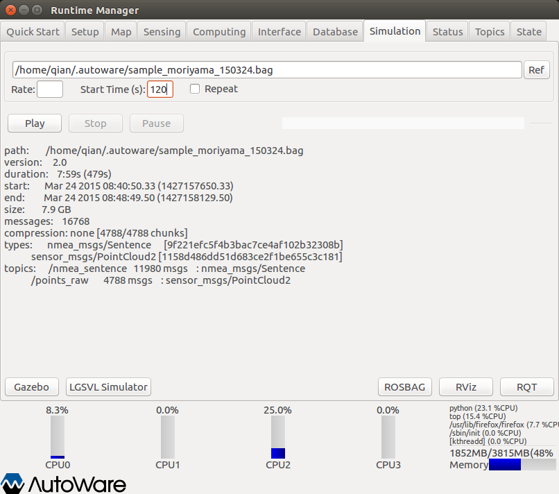 Autoware（1）——快速开始第1张