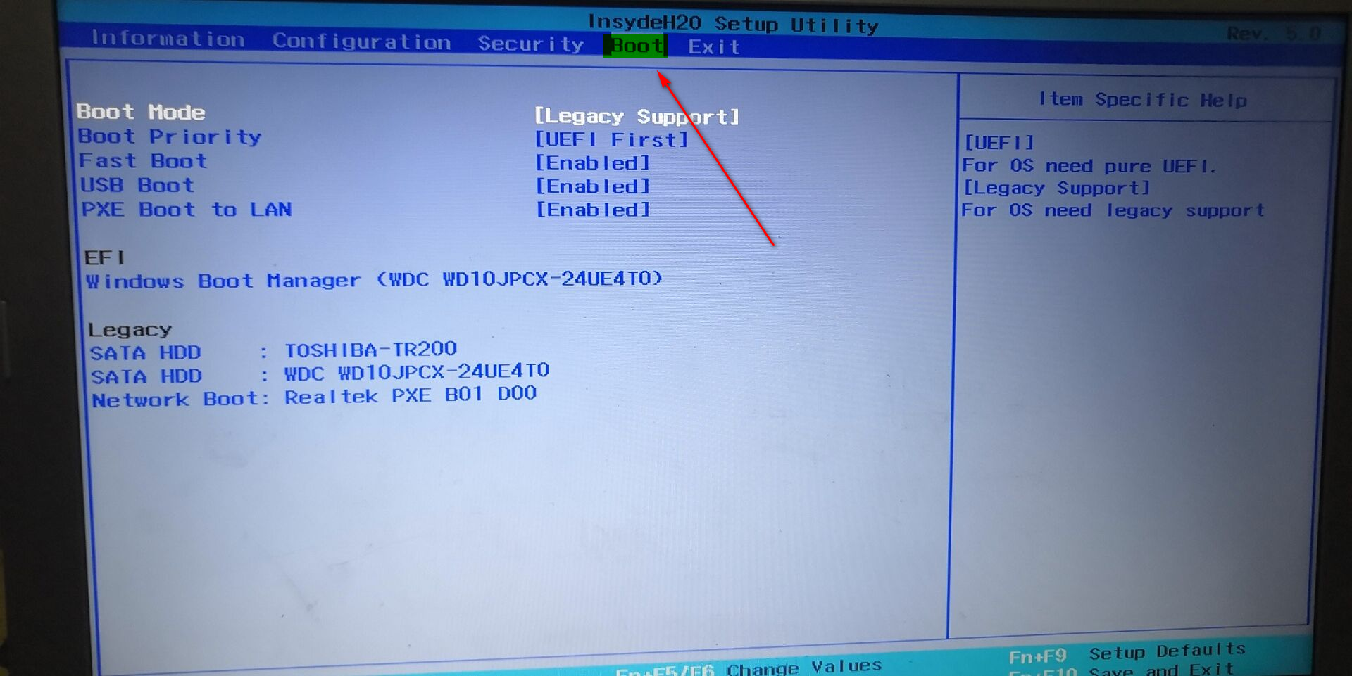 Default boot device missing or boot failed что делать lenovo