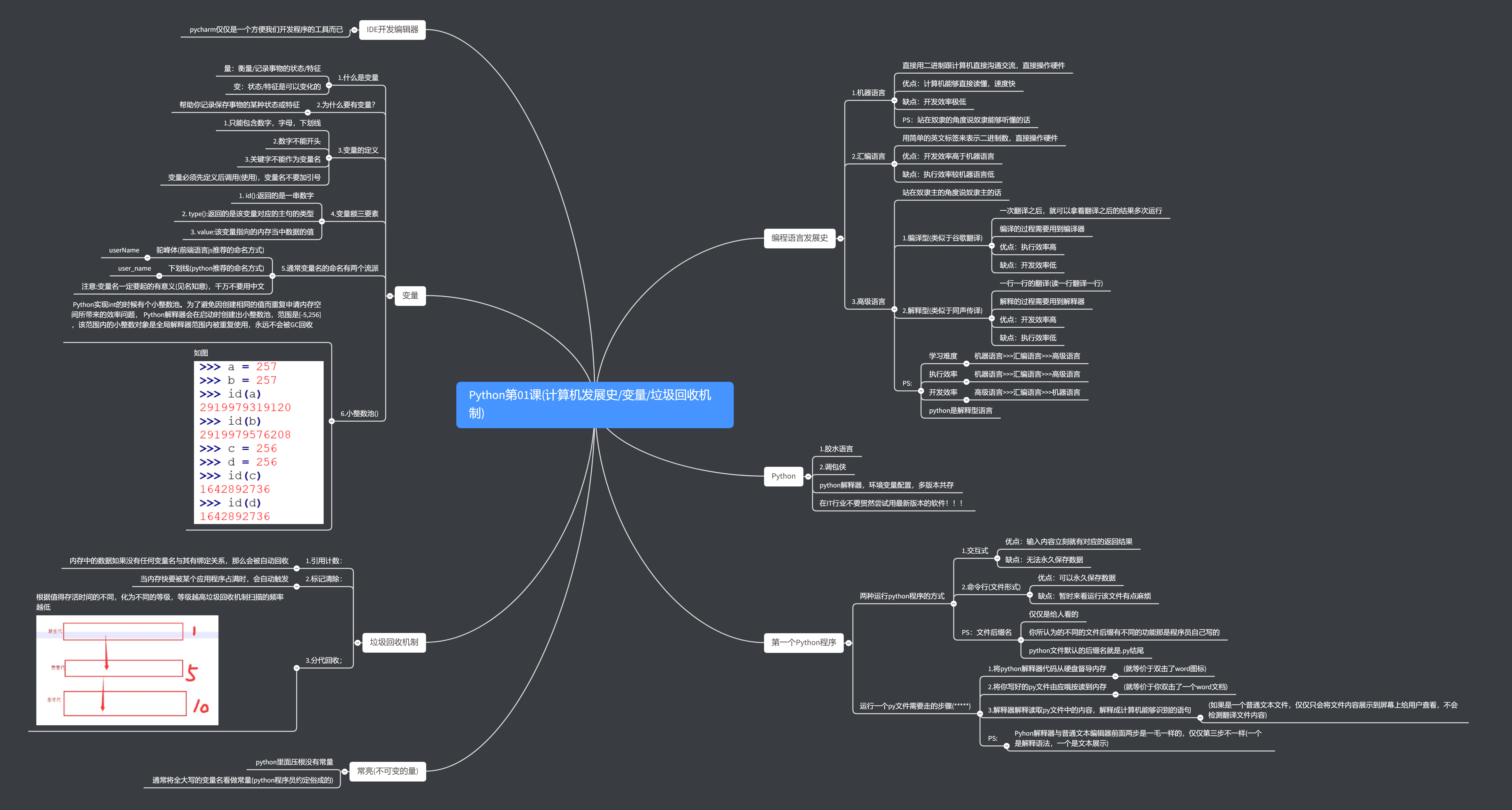 python第一课(计算机发展史/变量/垃圾回收机制)