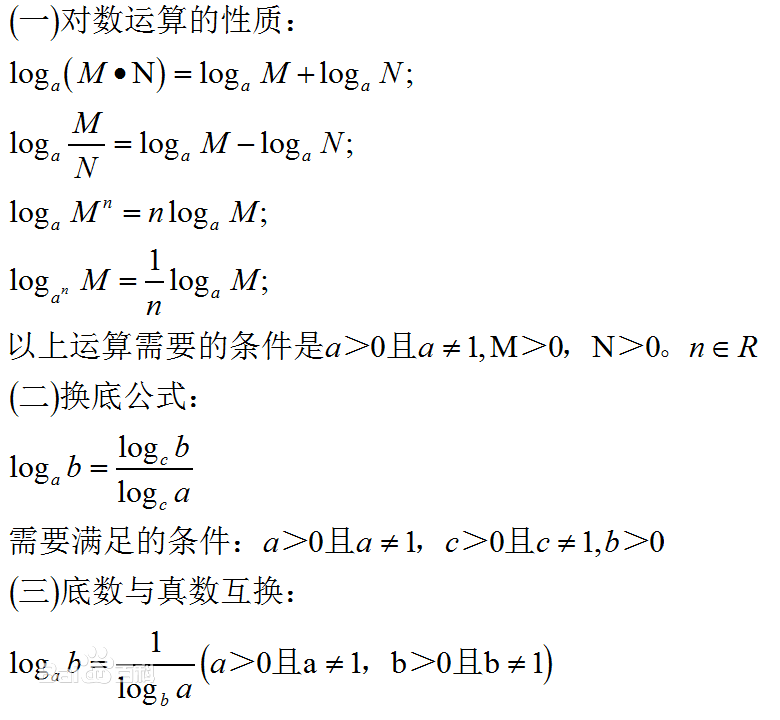 对数及运算法则 晨光曦微 博客园