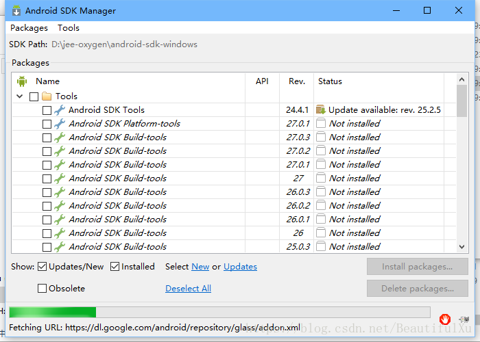 Android sdk manager