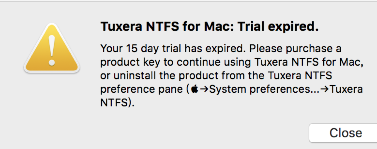 MacOS 下完全卸载 Tuxera NTFS第1张