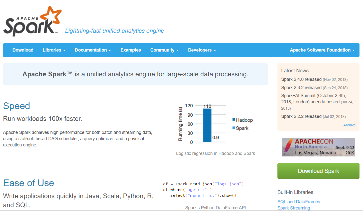 Apache Spark™ 官网