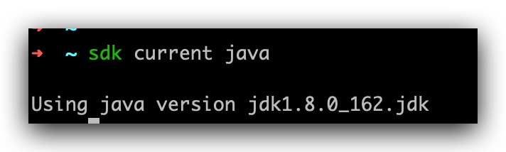 sdk current java