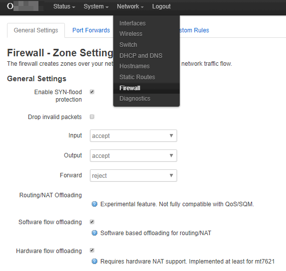 Newifi D1或 D2在Openwrt中，启用硬件NAT，启用BBR 