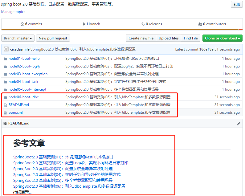 SpringBoot2.0 基础案例(06)：引入JdbcTemplate,和多数据源配置 