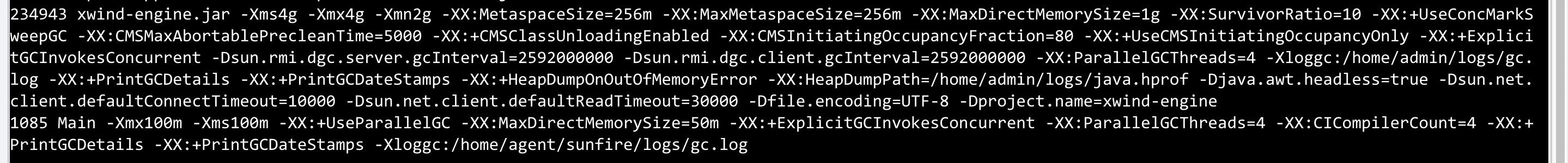 gc parameters