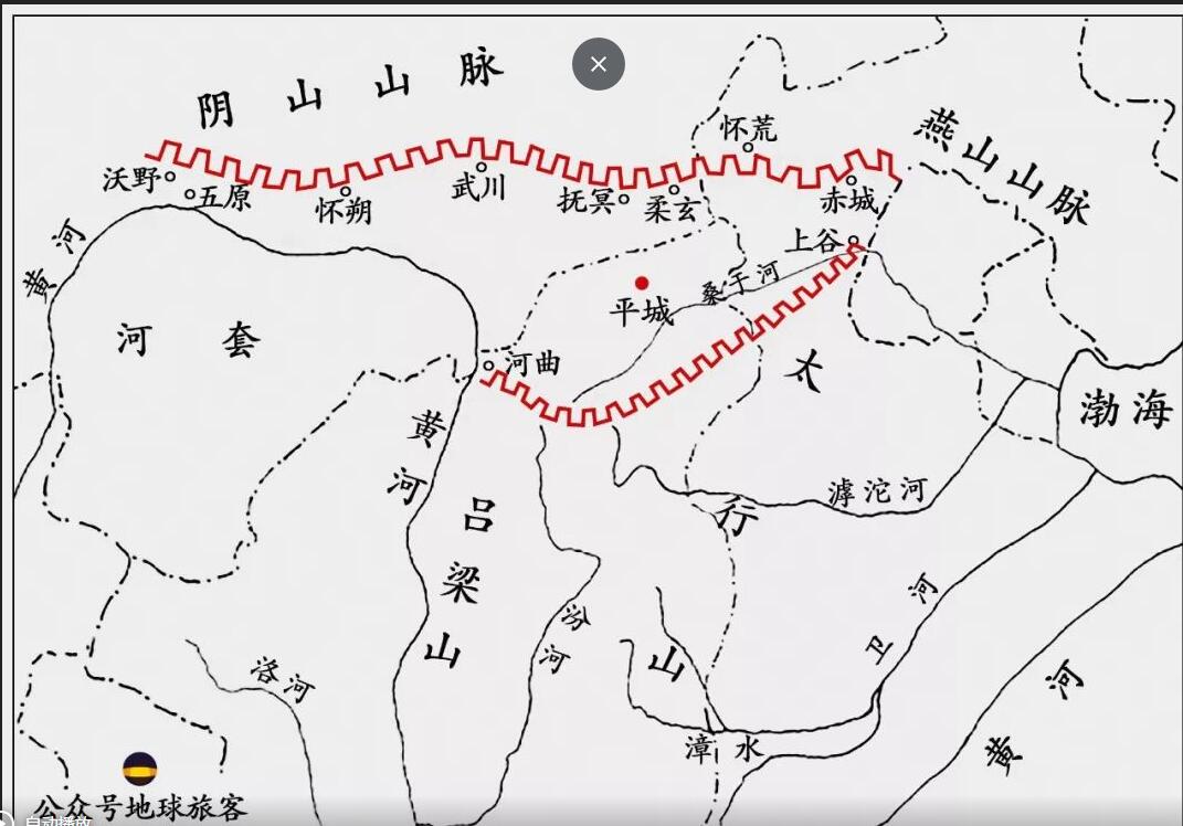 唐朝长城地图图片