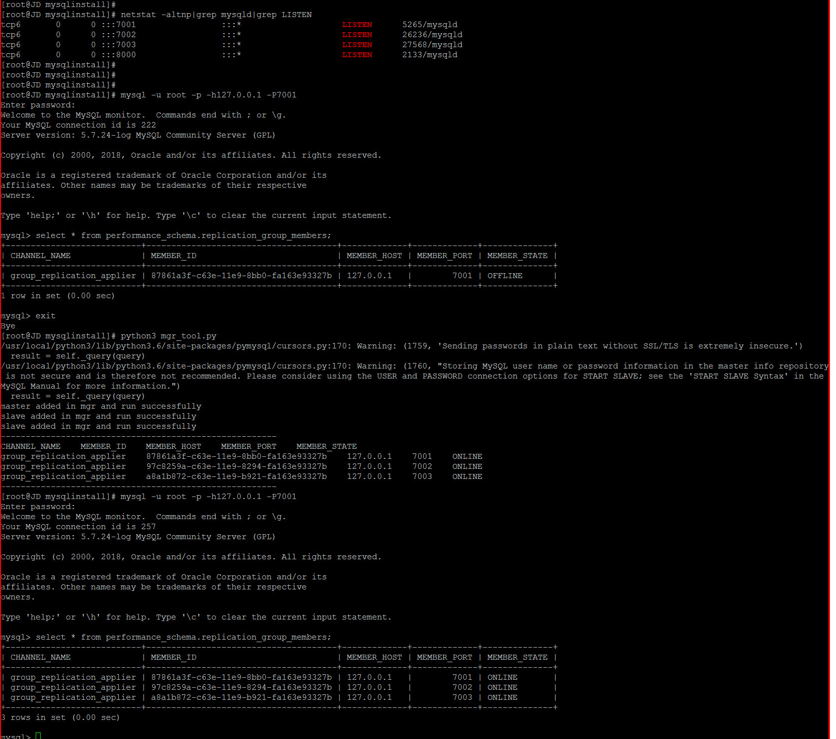 MySQL MGR集群单主模式的自动化搭建和自动化故障修复- MSSQL123 - 博客园