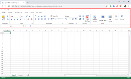 SpreadJS高度类似Excel的在线表格编辑器界面