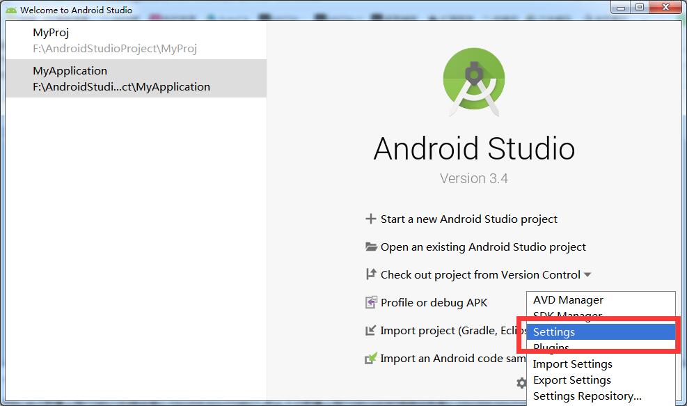 Android Studio安装后配置默认新工程目录以及.gradle,.android,.m2和system,config目录第2张
