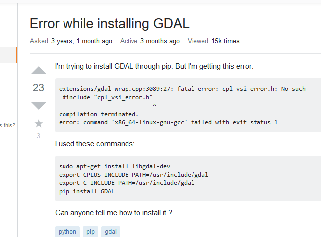 Add Gdal To Python Path Linux